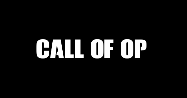 Call of Ops Duty font thumbnail